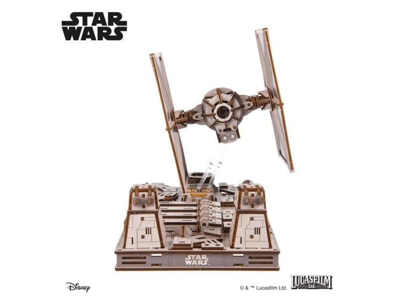 Ugears 3D dřevěná mechanická skládačka Star Wars Stíhačka TIE